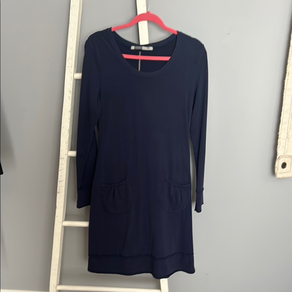 Athleta Dark Purple Long Sleeve Dress